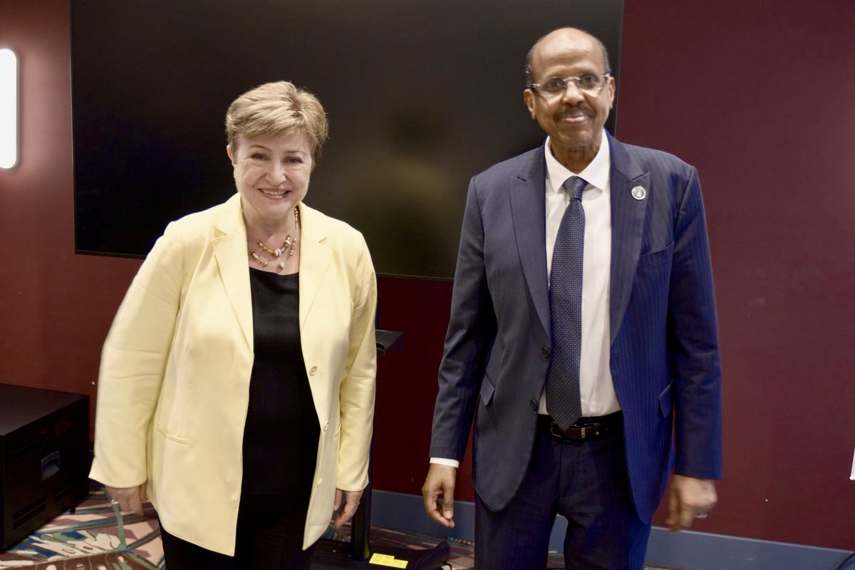 Kristalina Georgieva (@kgeorgieva) on Twitter photo A pleasure to meet & congratulate new <a href="/_AfricanUnion/">African Union</a> Commission Chair <a href="/ymahmoudali/">Mahmoud Ali youssouf</a>. The IMF is Africa’s steadfast partner & we look forward to continued strong partnership to help African countries energize the private sector, create jobs & build resilience in an uncertain world. A pleasure to meet & congratulate new <a href="/_AfricanUnion/">African Union</a> Commission Chair <a href="/ymahmoudali/">Mahmoud Ali youssouf</a>. The IMF is Africa’s steadfast partner & we look forward to continued strong partnership to help African countries energize the private sector, create jobs & build resilience in an uncertain world.