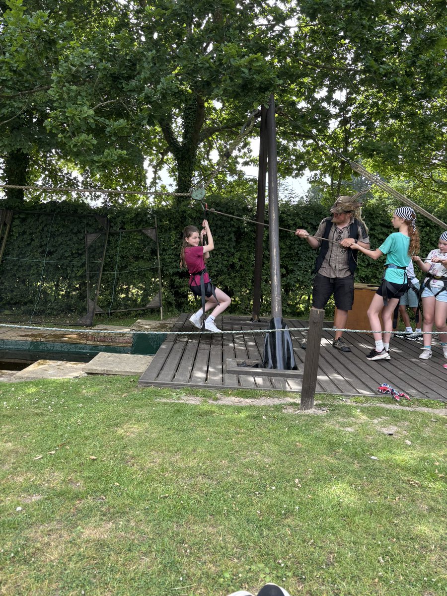 Our first afternoon has been jam-packed with pirate activities including high ropes, zip lining over water and building shelters. 
Now for some down time before our evening activities!