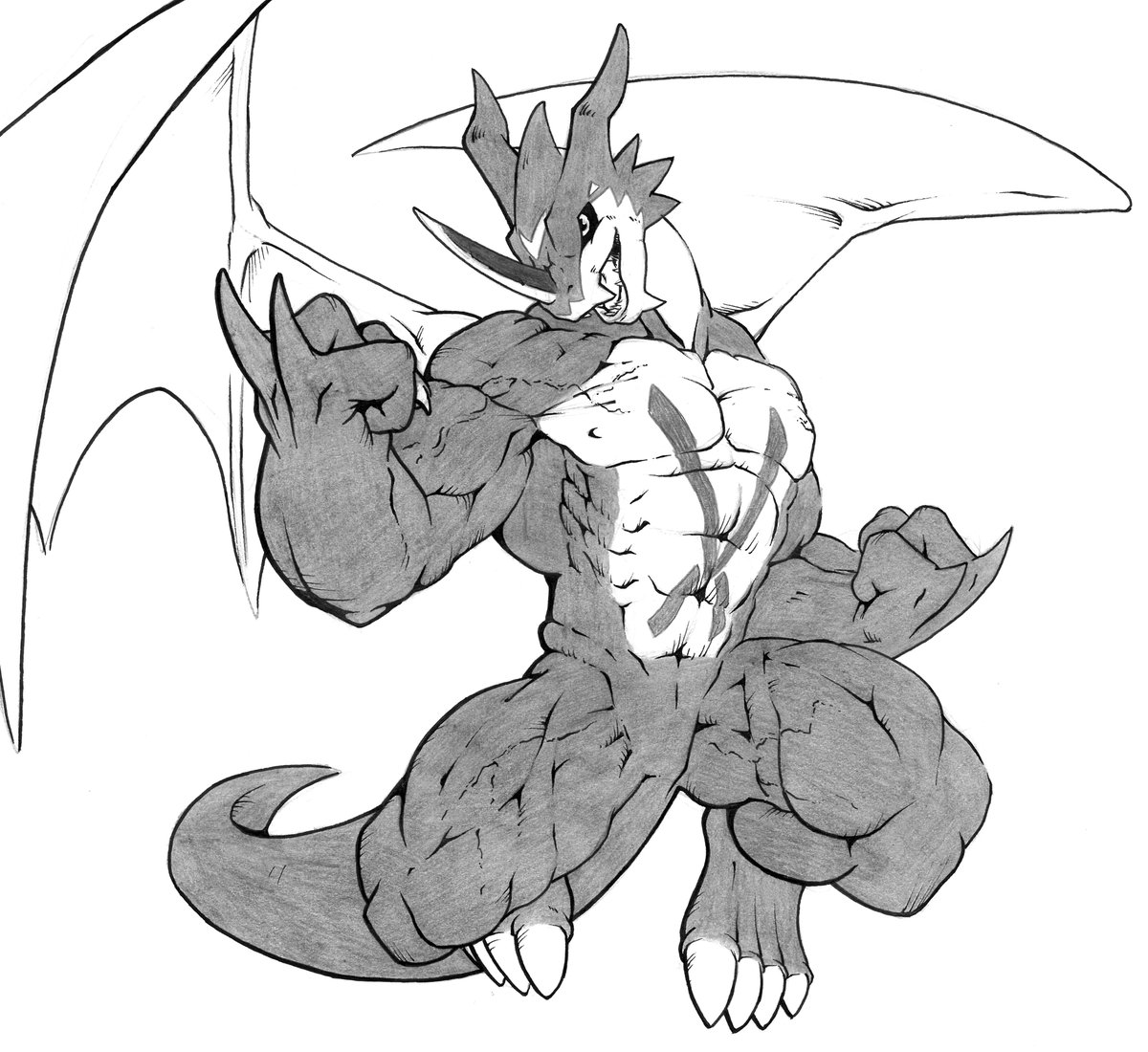 I need to get back to drawing😤
Have something from a while ago