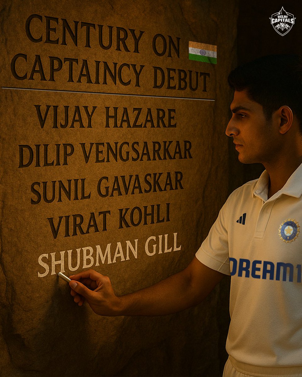 DC POSTER FOR CAPTAIN SHUBMAN GILL.