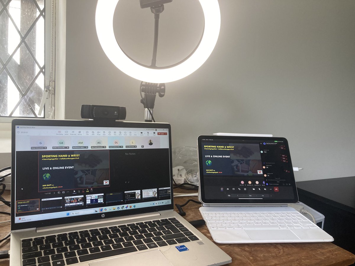 Another delivery of the  ‘Sporting Hand &amp; Wrist’ 💻 

Thx 🙏 to all attending for your interaction! 🤩

🧠📈

#learningtogether🫶🫶🫶 
#allabouttheupperlimb🖐️🤛💪