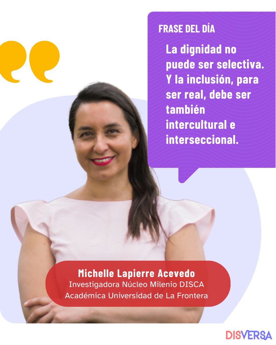 Disversa (@disversacom) on Twitter photo “La dignidad no puede ser selectiva. Y la inclusión, para ser real, debe ser también intercultural e interseccional”, dice Michelle Lapierre Acevedo, investigadora del <a href="/NucleoDISCA/">Núcleo DISCA</a>, sobre la inclusión de las mujeres indígenas con discapacidad.
disversa.com/2025/06/20/hab… “La dignidad no puede ser selectiva. Y la inclusión, para ser real, debe ser también intercultural e interseccional”, dice Michelle Lapierre Acevedo, investigadora del <a href="/NucleoDISCA/">Núcleo DISCA</a>, sobre la inclusión de las mujeres indígenas con discapacidad.
disversa.com/2025/06/20/hab…