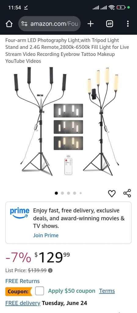 abid6592653's tweet image. #lightstand