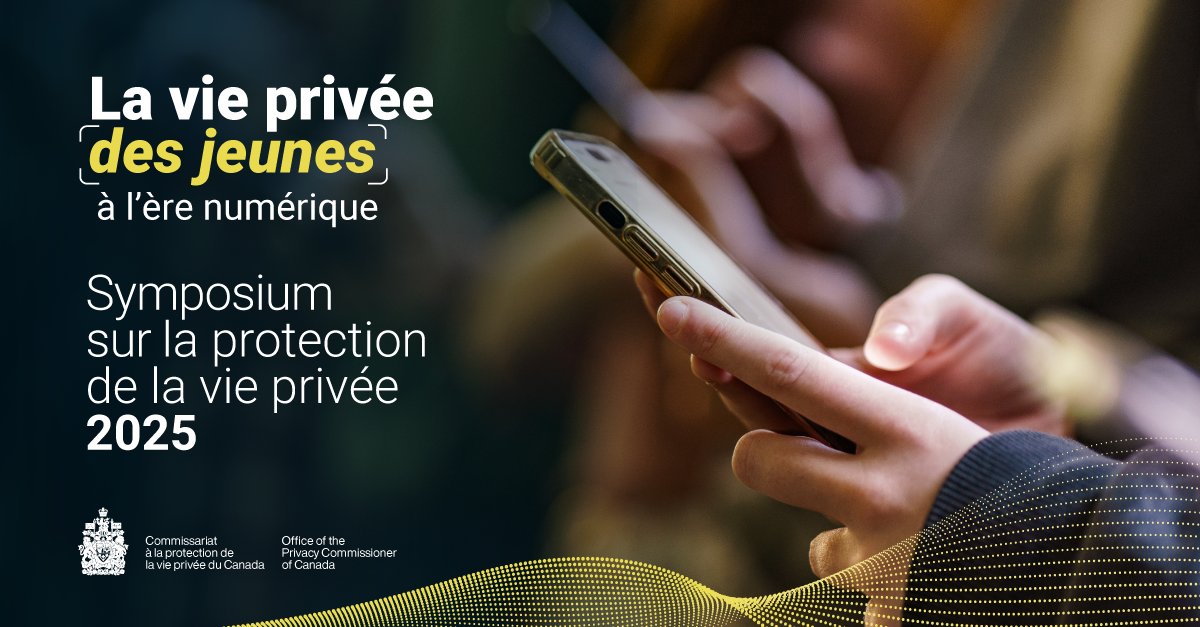priveeprivacy's tweet image. Le Commissaire à la protection de la vie privée du Canada tient un symposium international sur la protection de la vie privée des jeunes à l’ère numérique et lance le Conseil consultatif des jeunes. priv.gc.ca/fr/nouvelles-d…
#ViePrivéeDesJeunes #symposiumCPVP