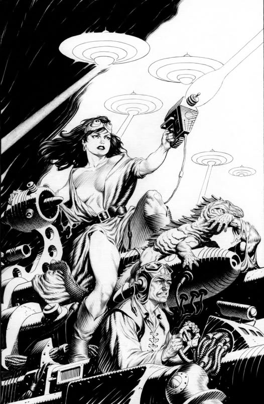 'Saucer Attack'
Art by Mark Schultz