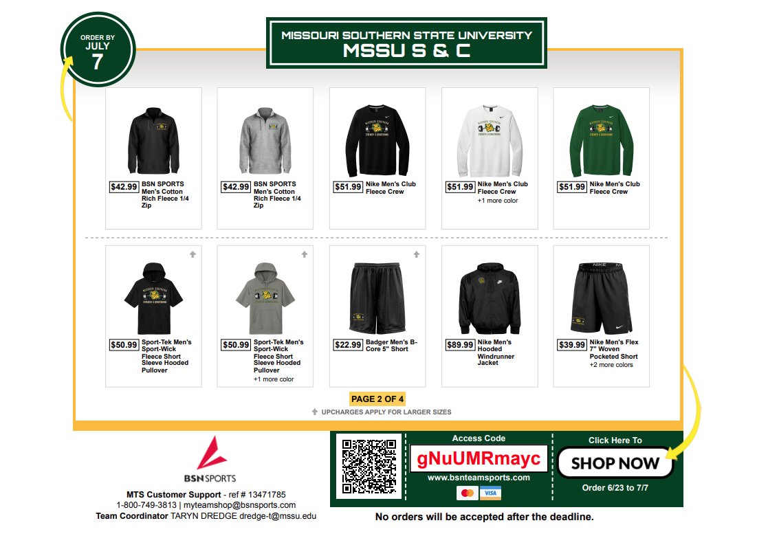 MSSU Strength & Conditioning tweet media