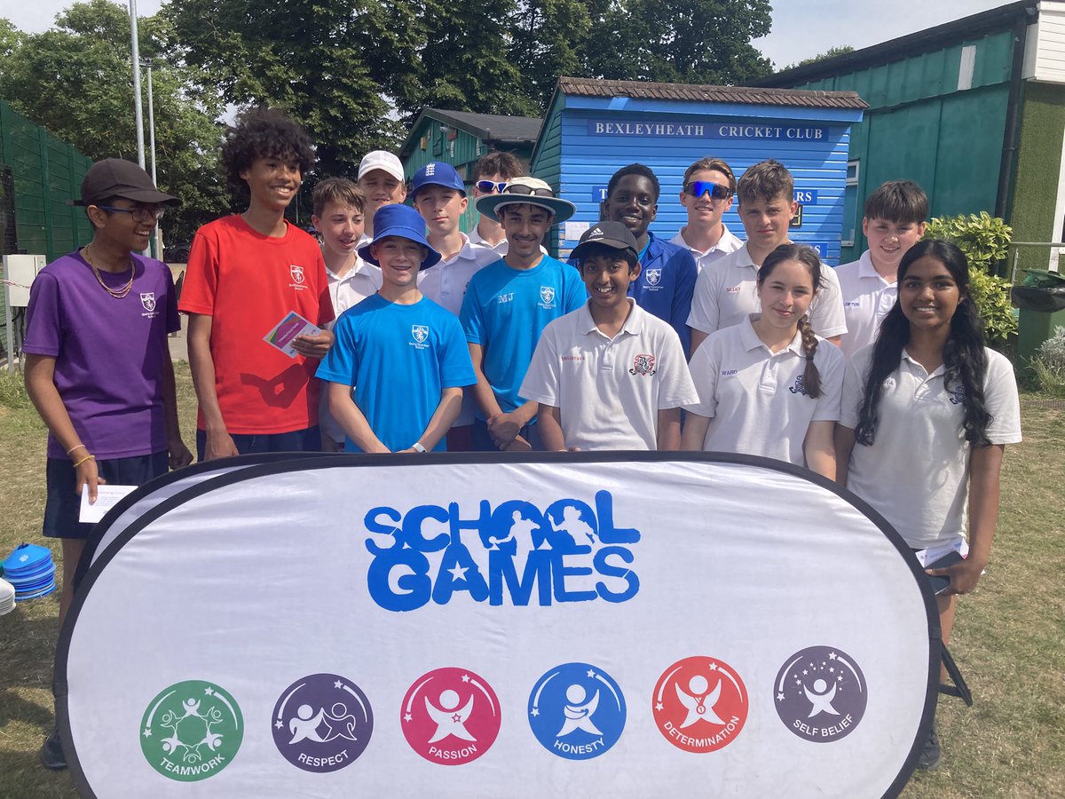 Bexley School Games (@bexschgames) on Twitter photo What a great day of Girls Dynamos Cricket π at <a href="/BexleyheathCC/">Bexleyheath CC</a> today. 9 schools battled it out to be crowned champions with <a href="/STMBexleyheath/">St Thomas More</a> finally coming out on top π Our team of yr9 cricket leaders from <a href="/BexleyGSPE/">Bexley Grammar School PE</a>
<a href="/BethsGspe/">Beths Grammar School PE & Sport</a>
<a href="/HurstmerePE/">Hurstmere PE</a> did a fantastic job officiating π What a great day of Girls Dynamos Cricket π at <a href="/BexleyheathCC/">Bexleyheath CC</a> today. 9 schools battled it out to be crowned champions with <a href="/STMBexleyheath/">St Thomas More</a> finally coming out on top π Our team of yr9 cricket leaders from <a href="/BexleyGSPE/">Bexley Grammar School PE</a>
<a href="/BethsGspe/">Beths Grammar School PE & Sport</a>
<a href="/HurstmerePE/">Hurstmere PE</a> did a fantastic job officiating π