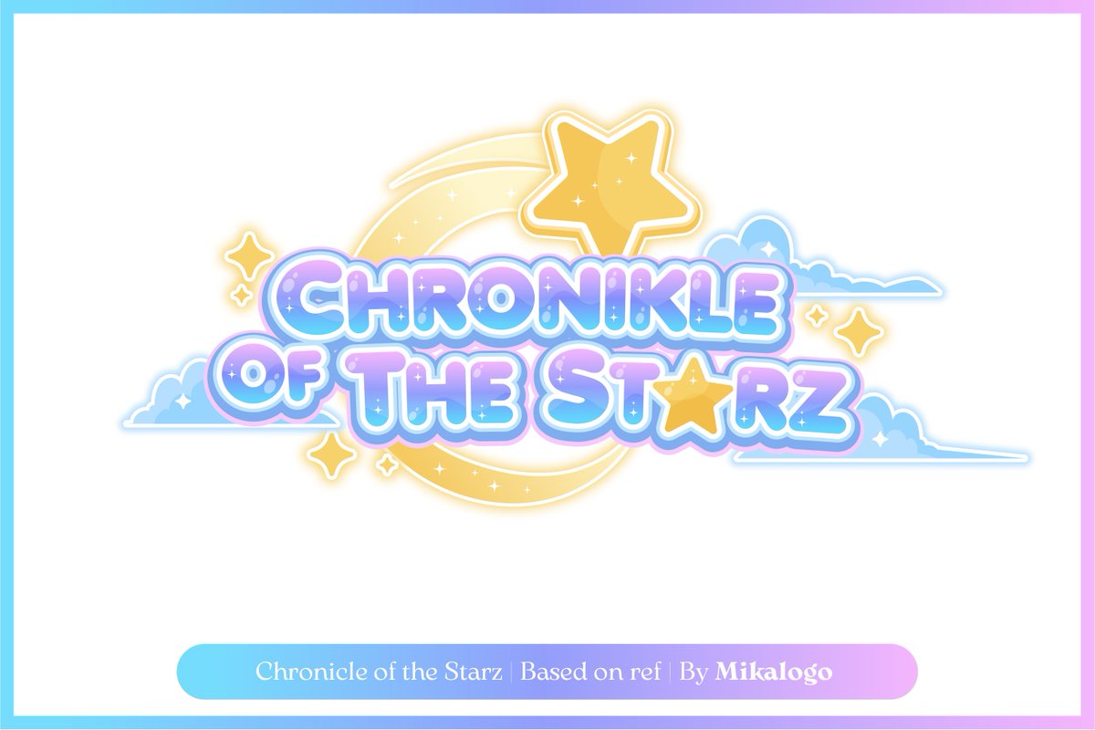 [ PORTFOLIO UPDATE ]
Its an Honour to design a cute style logo , really had fun and was excited while making the logo 😄😄.

Go support : @/chronikleoftheStarz

Theme : stars, sparkle, blue pink
#VtubersEN #vtuberart #jrpg #vgen #vtuberfr #logo #fiverr #vtuber #supportvtuber