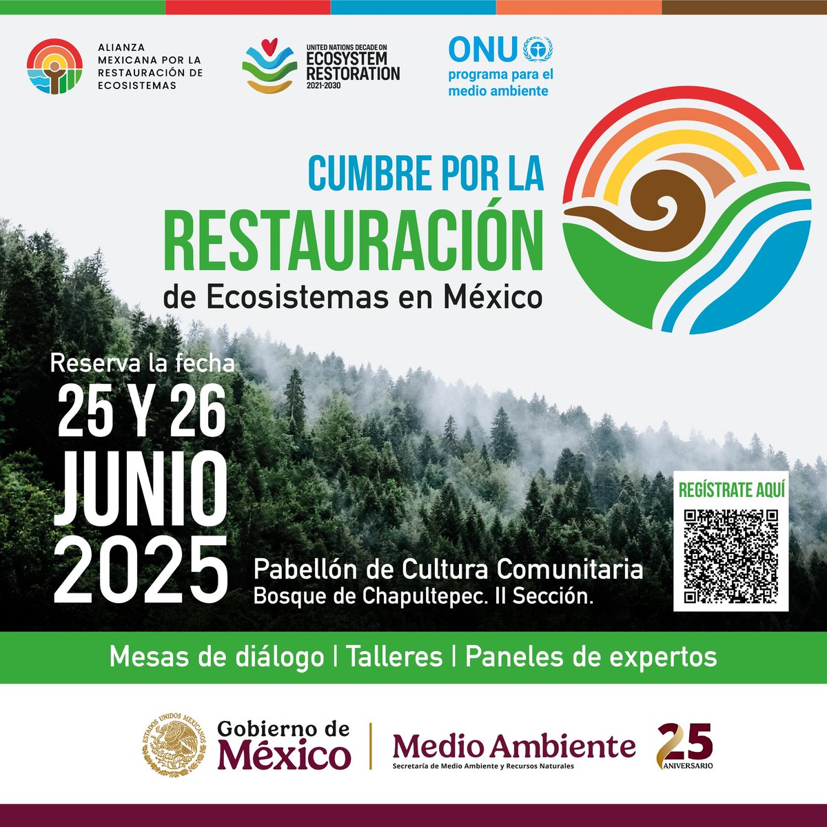 FONCET estará presente en la Cumbre por la Restauración de Ecosistemas en México.🌎

¡Las inscripciones están abiertas! 
📅25 y 26 de junio 
📍Pabellón de Cultura Comunitaria, CDMX 
📝Registro: ow.ly/RUu950W5c8r

Te esperamos