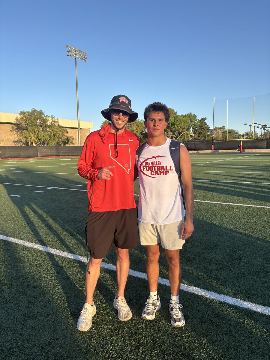 ryan_matheson08's tweet image. Thank you @CoachBuck25 for having me out at the @unlvfootball camp. I had a great time competing and showing you guys what I got!