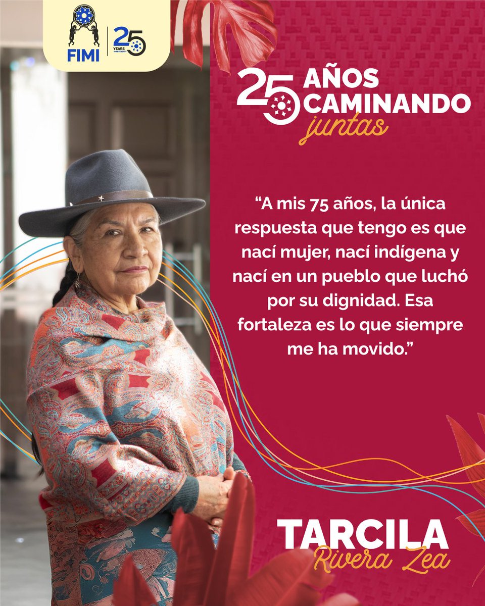 FIMI-IIWF (@iiwf) on Twitter photo Español:
Durante el Conversatorio de Apertura: El camino recorrido juntas, en el marco del 25º aniversario de FIMI, las palabras de <a href="/parwasisa/">Tarcila Rivera Zea</a> Tarcila Rivera Zea nos recordaron la fuerza, dignidad y resistencia de las Mujeres Indígenas. 💜
#FIMI25Años #MujeresIndígenas Español:
Durante el Conversatorio de Apertura: El camino recorrido juntas, en el marco del 25º aniversario de FIMI, las palabras de <a href="/parwasisa/">Tarcila Rivera Zea</a> Tarcila Rivera Zea nos recordaron la fuerza, dignidad y resistencia de las Mujeres Indígenas. 💜
#FIMI25Años #MujeresIndígenas
