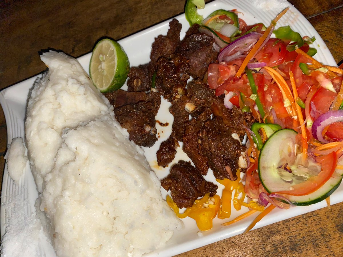 Hapa Ifakara Nimeagiza Ugali Na Mbuzi Katoliki, Ebana Ugali Kama Nusu na Robo Kachumbari Mpaka Nimeomba Wapunguze. 

Nko Uhenga Hapa, Kuna Mwenyeji Yeyote Jamani Kampani Muhimu. 😃😃😃