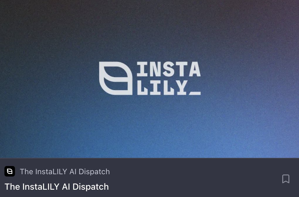 Our weekly newsletter has launched: The InstaLILY AI Dispatch! Each week, we spotlight the AI news that matters most to industrial and distribution operators - from major tech shifts to real-world developments that impact how business gets done. Check out our first edition here