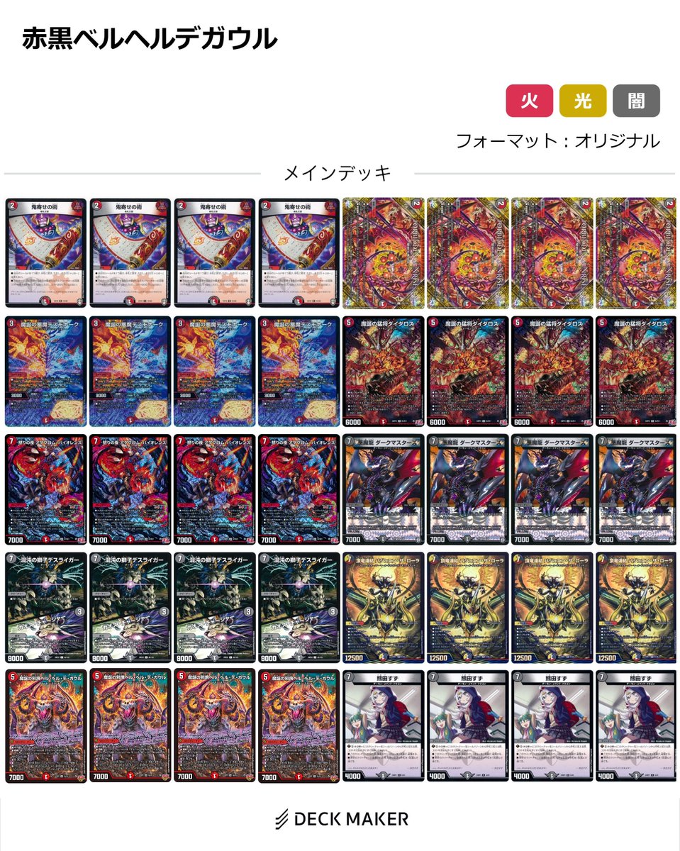 新弾デッキ紹介】 今回紹介するのは《魔誕の邪蹄 ベル・ヘル・デ