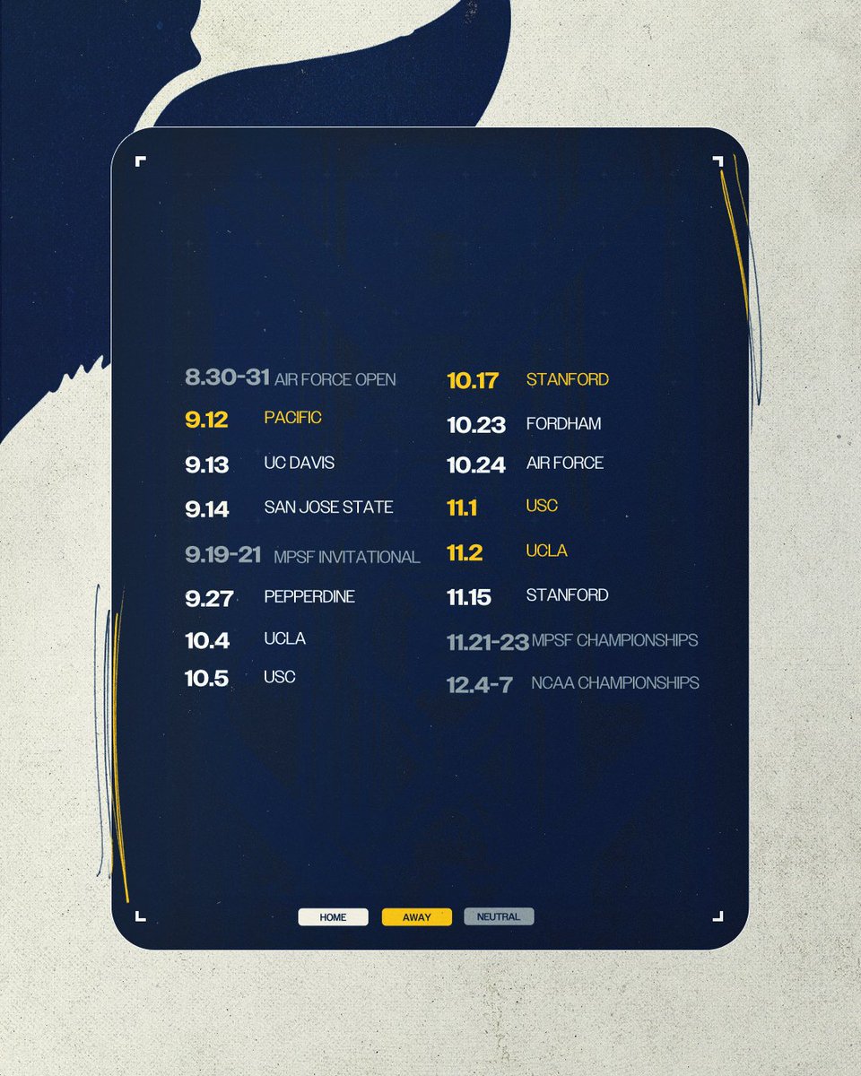 Our 2025 schedule has been announced!

See you at Spieker this fall!

🗓️calbea.rs/4ngSPm0

#GoBears