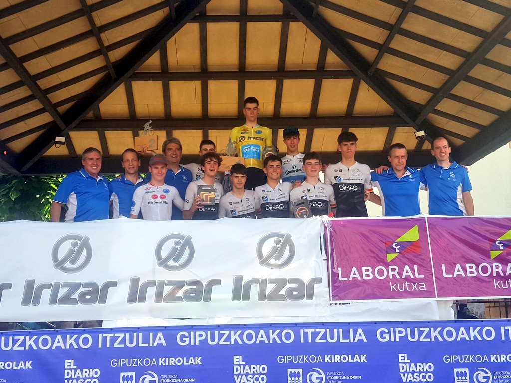 Podio final : Idiazabal- Idiazabal (Prólogo)  
XXXV Gipuzkoako junior Itzulia: @Urkaregiiiii     <a href="/Danenake/">Danena K.E.</a>🥈Unai Morán ( Café Dromedario <a href="/DurangaldekoBzk/">Durangaldeko Bizikleta Eskola</a> ), Aimar Fernández de Gorostiza ,Oxel Azkarate <a href="/GoierrikoTB/">GoierrikoTB</a>, Ipar Maquina-Dimaq y cia #GipuzkoakoItzulia25 #gipuzkoakoitzulia