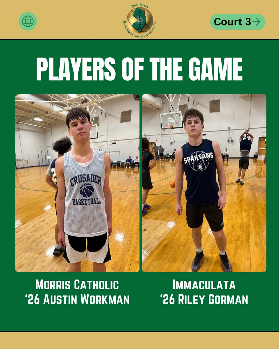 Player of the Game for the 12pm games! #NJBCA #JerseyLive <a href="/SetonHallPrep/">Seton Hall Prep</a> <a href="/SterlingGibbs4/">Sterling Gibbs</a> <a href="/LenapeHoops/">Lenape Basketball</a> <a href="/CoachMcKeever10/">Ryan McKeever</a>