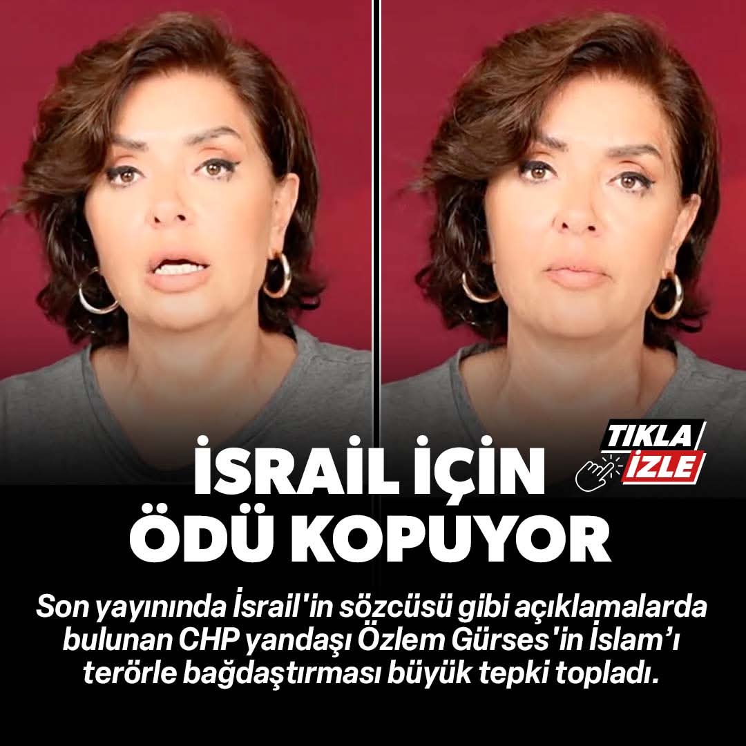 İsrail basın sözcüsü İsrail aparatı Özlem Gürses´in İsrail için ödü kopuyor.

Bugüne bugün İsrailin sözcülüğünü yapmasa kapçık ağızlının fonu kesilecek fonu kesilmemesi için mecburen israilin tasmali şeyhisi olacak. 

Olay bu kadar bast.