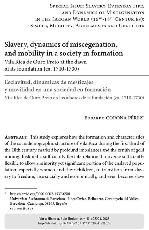 📚 De la economía de la trata y los pleitos de libertad a las cofradías y dinámicas sociales como los mestizajes y los procesos de aprendizaje. 
📸Compartimos en imágenes una selección de algunas publicaciones recientes de miembros de nuestro proyecto.