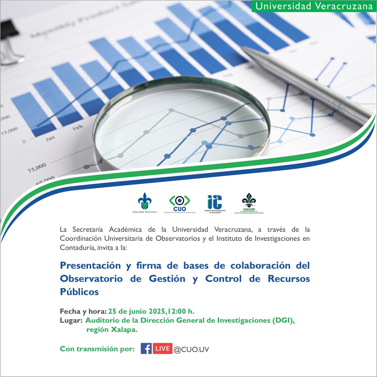 Atenta invitación a la Presentación y firma de bases de colaboración del Observatorio de Gestión y Control de Recursos Públicos
🗓️ 25 de junio | 12:00 h.
📍 Auditorio de la Dirección General de Investigaciones (DGI)