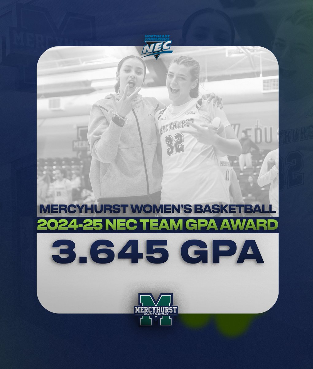 HurstWBB's tweet image. Academic Excellence 📚✅

Our team has been awarded a 2024-25 NEC team GPA recipient for obtaining the highest GPA in our sport! Congratulations to our student-athletes for their dedications in the classroom and on the field. 

#HurstAthletics