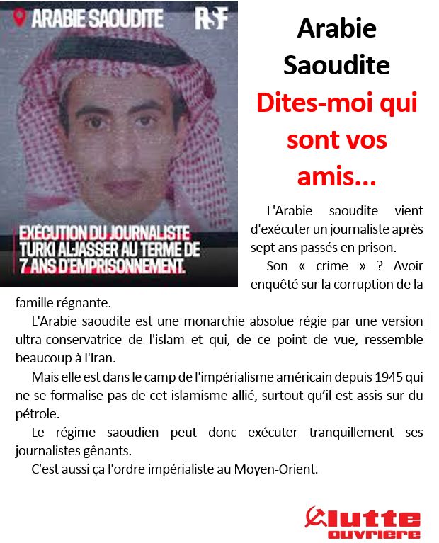 StephPellegrini's tweet image. #ArabieSaoudite : dites moi qui sont vos #amis... #France #USA #Journalistes