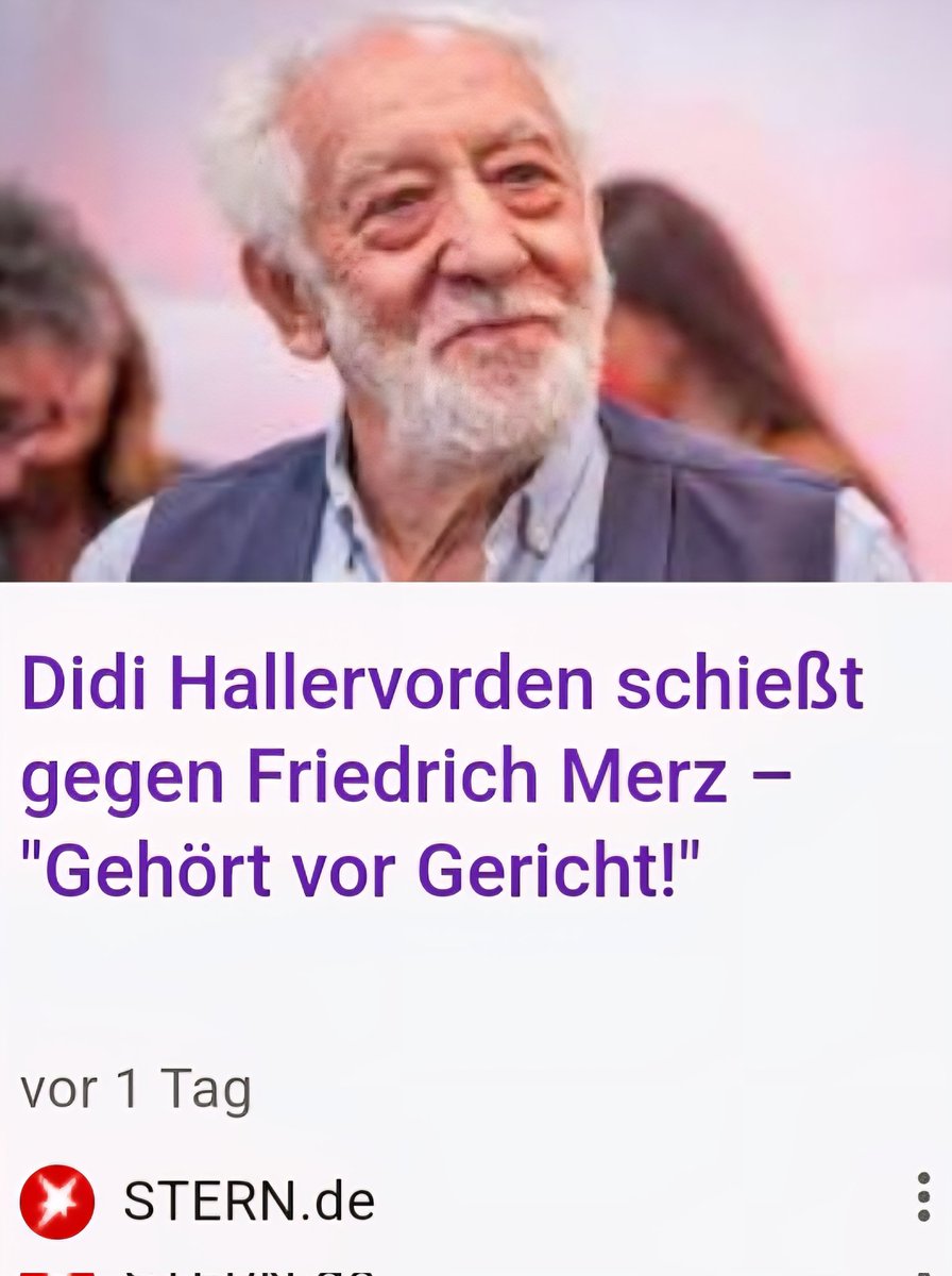 Stimmt ihr Dieter Hallervorden zu?