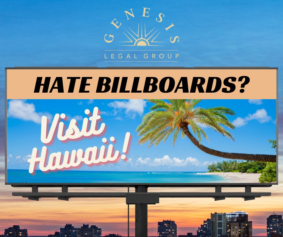 In order to keep Hawaii an idyllic and peaceful chain of islands, they have a law called the “Urban Beautification Initiative,” and it dates back to 1927.🌴

This initiative says that billboards are outlawed in the state with a few exceptions,  such as notices from public offices