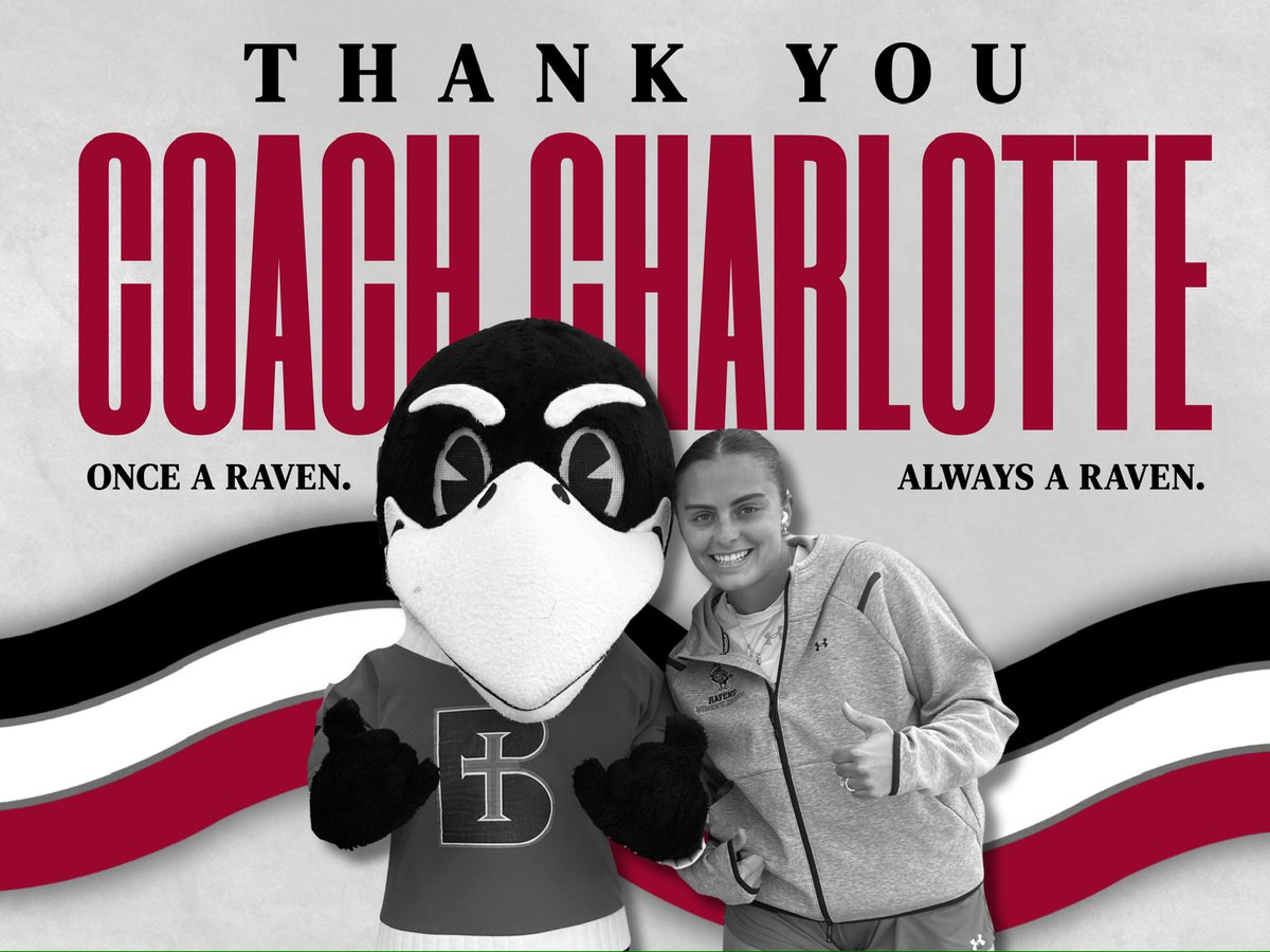 On behalf of Benedictine College Women’s Soccer, we would like to thank Coach Charlotte for her dedication to our program these last 2 years. The impact she has brought to the players and school is something we will cherish. We wish her the best. Once a Raven, always a Raven ❤️