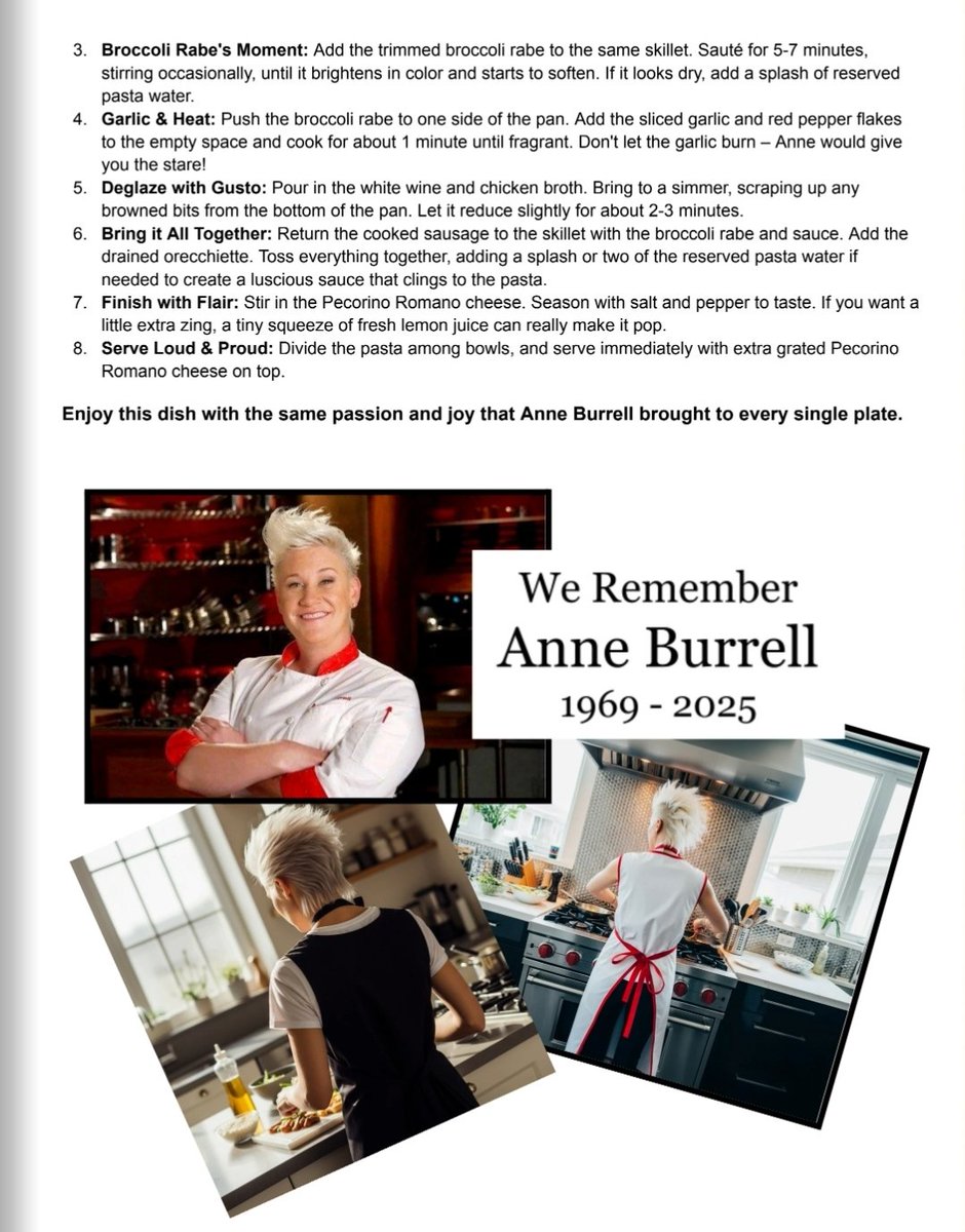 ChefMarioCooks's tweet image. A tribute article has been added to honor the memory of @chefanneburrell . Furthermore, a mock advertisement is included for amusement purposes only.
link.space/@ChefMarioCooks
.
.
#anneburrell