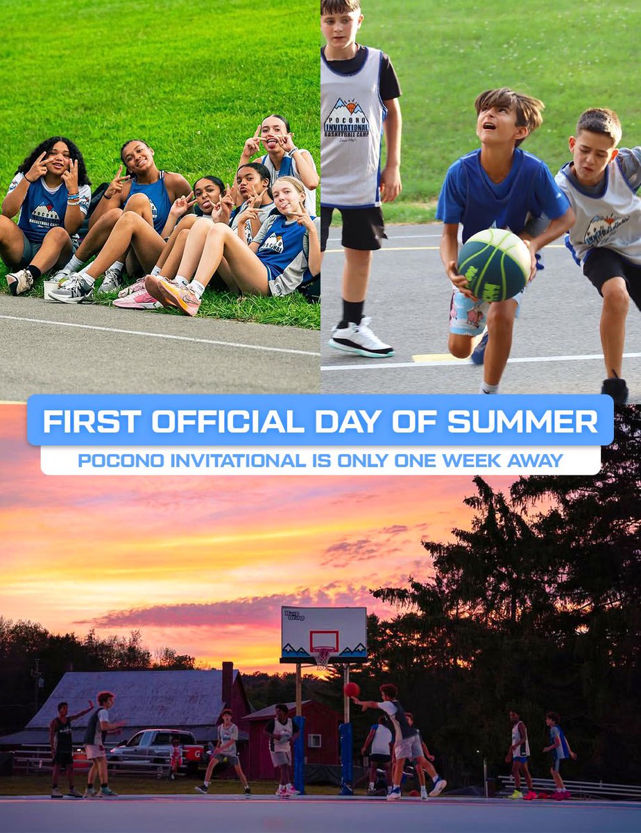 poconoinvite's tweet image. When the first day of summer hits ➡️ Camp Mode 😎

ONE Week out until Coach Bob Hurley opens up with the first Camp of the Summer‼️