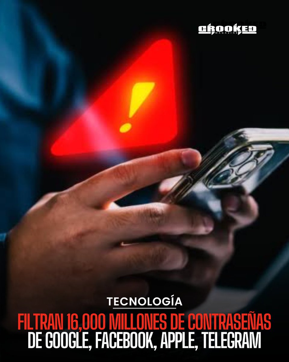CrookedMagazine's tweet image. 🚨¡16,000 millones de credenciales en riesgo! 30 conjuntos de datos expuestos con datos actuales y estructurados. Los expertos advierten: "Esto no es una filtración, es un modelo para la explotación masiva". Cambia tus contraseñas y activa la autenticación de dos factores.