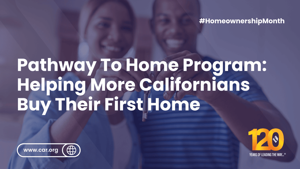 C.A.R. Gov Affairs (@cargovaffairs) on Twitter photo Homeownership gaps aren’t new, and for many historically underserved communities, they’re getting wider. <a href="/CAREALTORS/">CA ASSN OF REALTORS®</a>’ Pathway to Home grants help more Californians achieve the dream of ownership. #HomeownershipMonth Learn more: heyor.ca/okqrOV Homeownership gaps aren’t new, and for many historically underserved communities, they’re getting wider. <a href="/CAREALTORS/">CA ASSN OF REALTORS®</a>’ Pathway to Home grants help more Californians achieve the dream of ownership. #HomeownershipMonth Learn more: heyor.ca/okqrOV