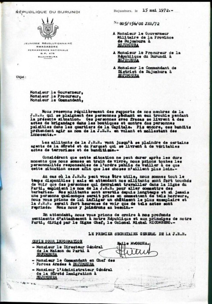 Iris News (@irisnews_) on Twitter photo 🔴 Émile Mworoha face aux abus de 1972 : un avertissement resté dans l’ombre 
Émile Mworoha est décédé ce 19 juin à #Paris, à l’âge de 85 ans. Alors que la Commission Vérité et Réconciliation (CVR) du Burundi a officiellement reconnu les massacres de 1972 comme un génocide à 🔴 Émile Mworoha face aux abus de 1972 : un avertissement resté dans l’ombre 
Émile Mworoha est décédé ce 19 juin à #Paris, à l’âge de 85 ans. Alors que la Commission Vérité et Réconciliation (CVR) du Burundi a officiellement reconnu les massacres de 1972 comme un génocide à