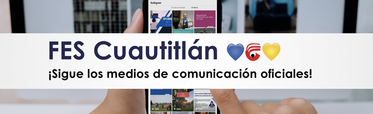 #ComunidadFESC Para estar correctamente informado, consulta las redes sociales oficiales de tu Facultad #FESCuautitlán 📢

🖱️ Visita: cuautitlan.unam.mx/medios_comunic…