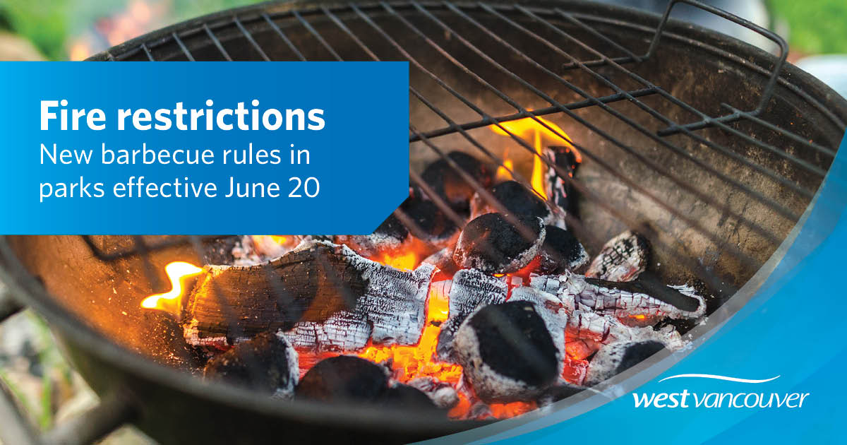 New rules for barbecues are now in effect year-round in #WestVan parks.

• Charcoal or briquette barbecues are prohibited in all parks
• Propane barbecues are allowed, except in Lighthouse Park

Learn more about seasonal fire safety and restrictions: westvancouver.ca/bbq