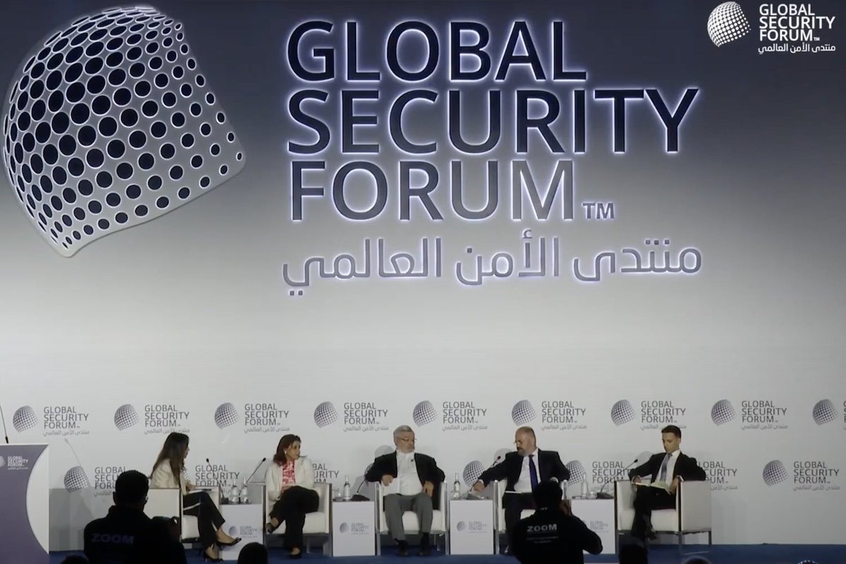 GSECForum's tweet image. 🎥 At #GSF2025 | PANEL: 'Axis Reconfigured: Persistence and Politics After the Blows'. This panel explored the current status and evolving scope of the Axis of Resistance.
Watch: ow.ly/uumE50Wb4fB