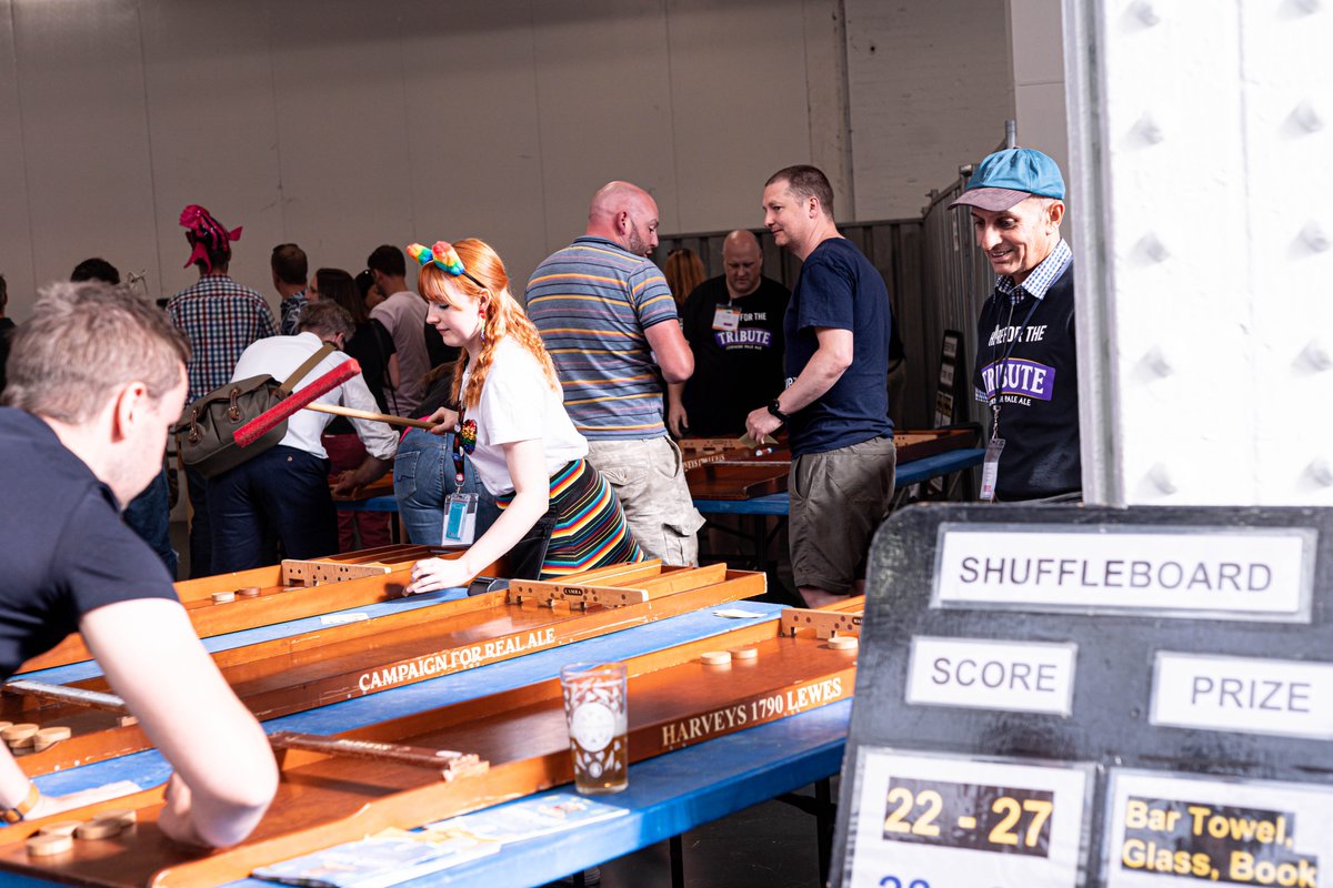 CAMRA (@camra_official) on Twitter photo 🎟️ Get your game face on for <a href="/gbbf/">The Great British Beer Festival</a>
🎲 There will be loads of classic pub games for you and your mates to enjoy at our festival, including shuffleboard and skittles plus much more!
📆 5-9 August
🎫 Starting at £6 for CAMRA members, grab your tickets now: orlo.uk/kb1Fu 🎟️ Get your game face on for <a href="/gbbf/">The Great British Beer Festival</a>
🎲 There will be loads of classic pub games for you and your mates to enjoy at our festival, including shuffleboard and skittles plus much more!
📆 5-9 August
🎫 Starting at £6 for CAMRA members, grab your tickets now: orlo.uk/kb1Fu