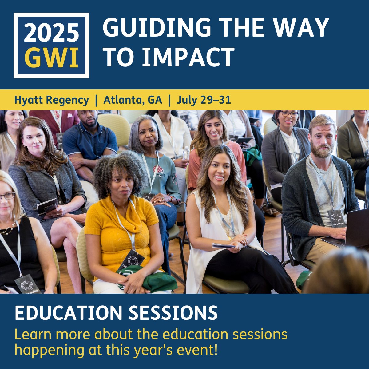 Learn more about the education sessions happening at GWI 2025. ow.ly/Cgag50WbKIS 

Discounted rates extended until June 23. Register today. 
#GWI2025 #NACAC #collegeadmission #highered