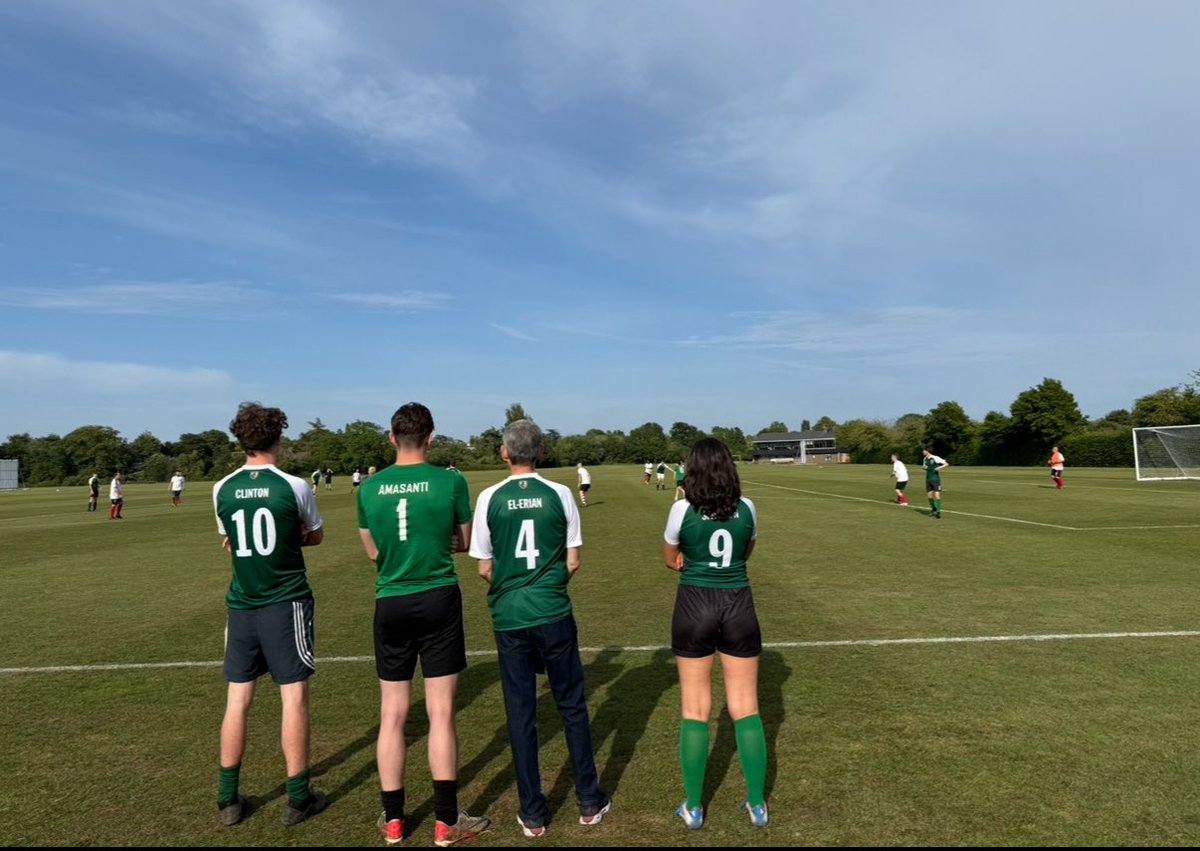 The annual “staff versus student” football game was well played and hard fought, ending in a 1-1 draw. It was also a fantastic afternoon for many of us on the sidelines, cheering and enjoying the great atmosphere.

Queens'​ College, Cambridge University of Cambridge #cambridge