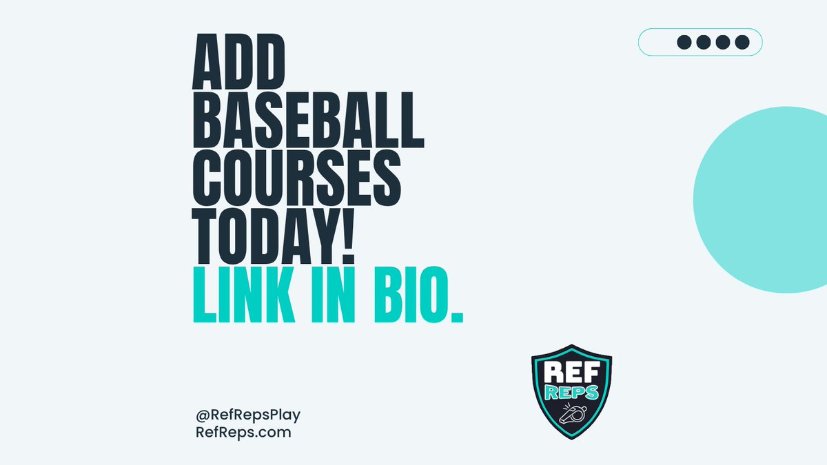 RefReps's tweet image. Summer is here, so we are stepping up to the plate with baseball ⚾️ - a game of precision, patience, and passion.
Curious about what it takes to call balls, strikes, and make the tough calls under pressure?
Tap the link in our bio to enroll now!
#SportsSunday #EdTech…