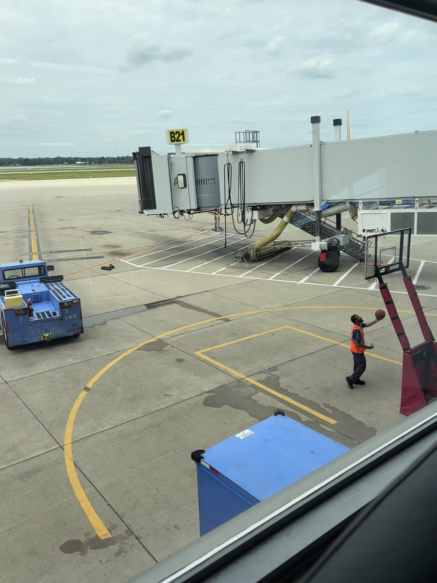 In 49 states, it’s just basketball…but this is Indiana 

Mikans on the tarmac!