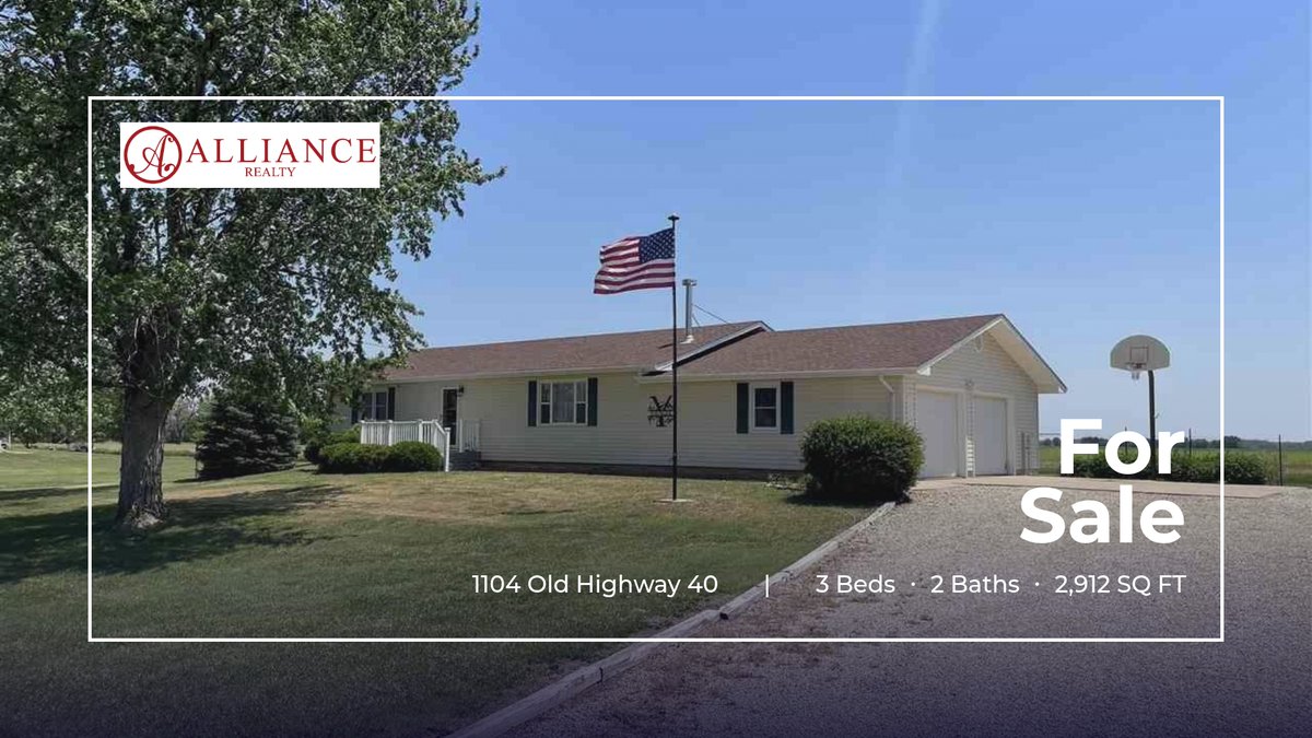 This 3 bedroom home could be yours! Call me at (785) 209-1207 to schedule a showing.

Darcy Tweady, Realtor / Alliance Realty homeforsale.at/1104_OLD_HIGHW…