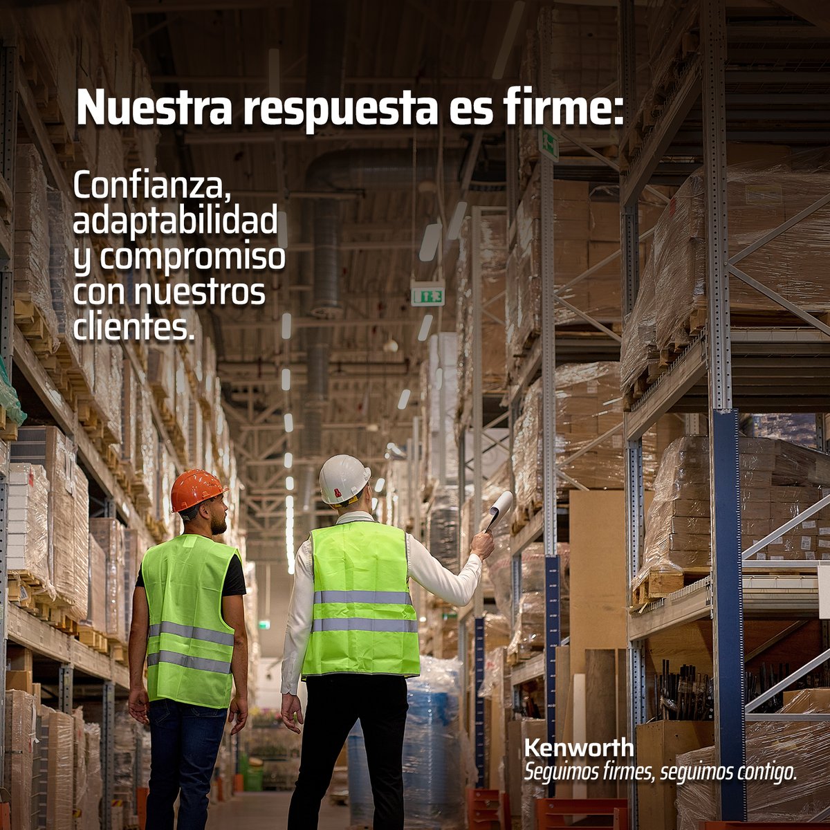 KenworthMexico's tweet photo. Nuestro objetivo siempre ha sido claro: generar alternativas de solución para nuestros clientes, trabajando mano a mano. 🤝🏻
▪️ Seguimos firmes, seguimos contigo. ▪️
#Kenworth #PACCARMexico #RedConfiable #SeguimosContigo https://t.co/WjBmASz0hx