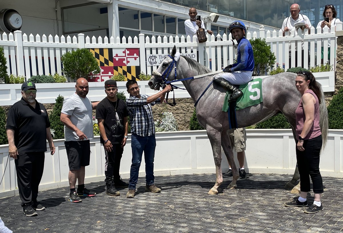 Scott Wykoff (@scottwykoffwbal) on Twitter photo A nice score for #5 Bold Diversion in the 4th at <a href="/LaurelPark/">The Maryland Jockey Club, Inc.</a> running down #2 Medagooch at the wire! The <a href="/MarylandTB/">Maryland Thoroughbred</a> w/<a href="/ACruzz01/">angel.cruzz01</a> up for trainer/owner <a href="/joanne_shankle/">Joanne shankle</a> And in Race 5 <a href="/KaliFrancois/">Kali Francois</a> picks 1-9-7-2 off the turf at a mile now with a field of 5
<a href="/mdhorsemen/">Maryland Horsemen</a> <a href="/DanIllman_MJC/">Dan Illman</a> A nice score for #5 Bold Diversion in the 4th at <a href="/LaurelPark/">The Maryland Jockey Club, Inc.</a> running down #2 Medagooch at the wire! The <a href="/MarylandTB/">Maryland Thoroughbred</a> w/<a href="/ACruzz01/">angel.cruzz01</a> up for trainer/owner <a href="/joanne_shankle/">Joanne shankle</a> And in Race 5 <a href="/KaliFrancois/">Kali Francois</a> picks 1-9-7-2 off the turf at a mile now with a field of 5
<a href="/mdhorsemen/">Maryland Horsemen</a> <a href="/DanIllman_MJC/">Dan Illman</a>