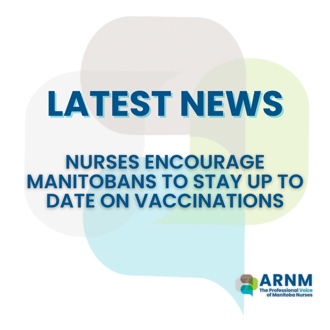Measles cases are still rising in Manitoba. Nurses urge everyone to stay up to date on vaccinations to protect yourself, your family, and your community: arnm.ca/news/nurses-en…

#VaccinesWork #ManitobaNurses #PublicHealth