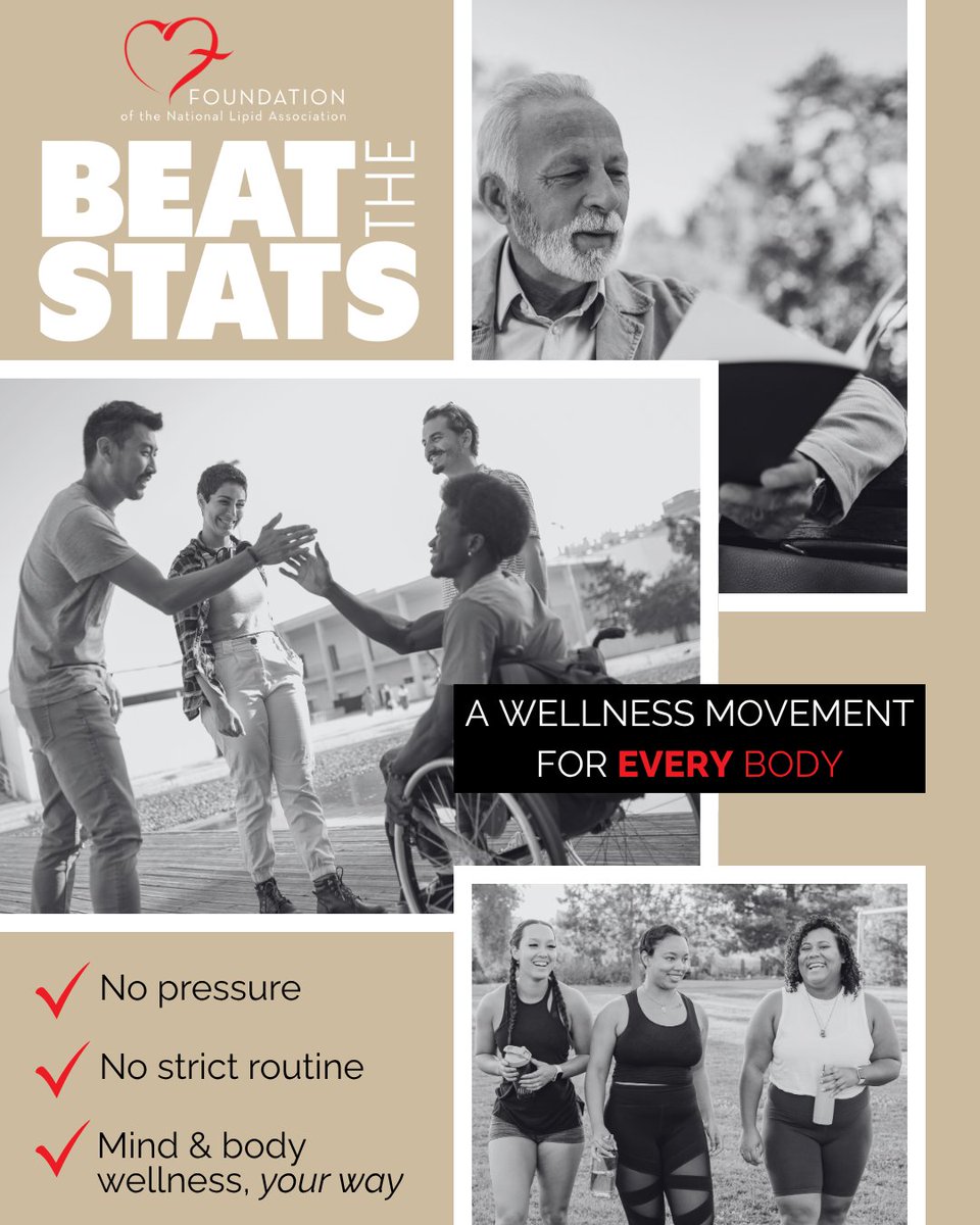 foundationofnla's tweet image. Wellness isn’t one-size-fits-all.
#BeatTheStats is a free movement for all fitness levels — with weekly challenges that support your body and mind.
Join via the YuMuuv app with code LIPID-MOVES: yumuuv.com/en/get
The first challenge kicks off next week!🙌