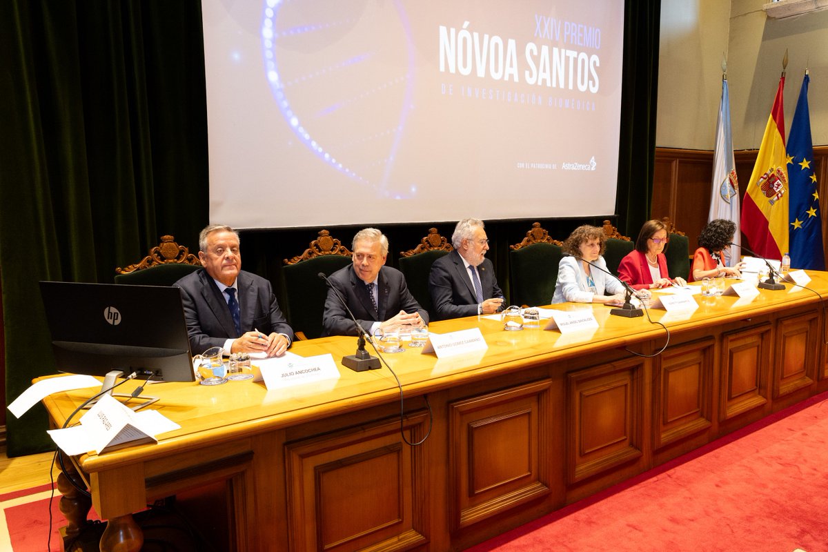 O talento galego volveu brillar no Premio Nóvoa Santos. Parabéns a <a href="/LuisPaz_Ares/">Luis Paz-Ares</a>, á Dra. Lola Rodríguez e a <a href="/Aspronaga/">Aspronaga</a> polos merecidos recoñecementos.

Grazas a <a href="/Asomega/">Asomega</a> por seguir promovendo unha medicina que une ciencia, humanidade e vocación de servizo.