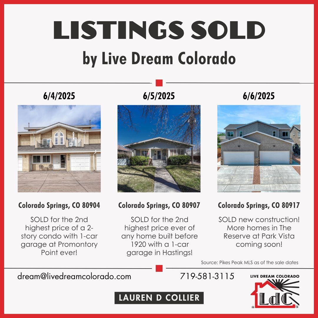 SOLD!
livedreamcolorado.com/the-reserve-at…
#ColoradoSpringsHomes #ColoradoSpringsLiving #ColoradoSpringsProperty #ColoradoSpringsRealEstate #ColoradoSpringsRealtor #COSprings #HomeSellingStrategy #PreparingToSell #RealEstate #RealEstateAdvice #RealEstateColoradoSprings #SellWithConfidence