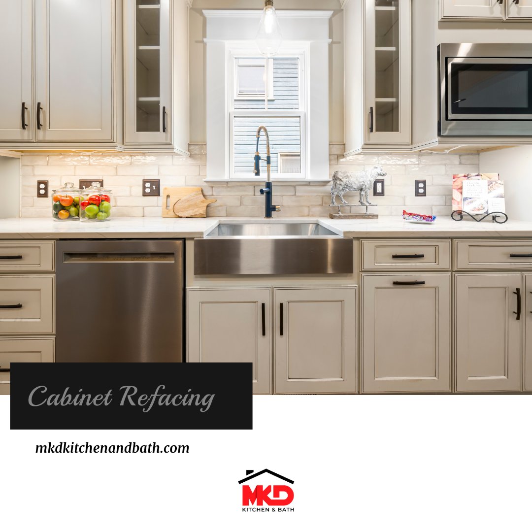 Want a kitchen glow-up without the mess of a full remodel?

Cabinet refacing is the smart, stylish way to refresh your space—fast. Keep your layout, upgrade your look, and fall in love with your kitchen all over again.

#cabinetrefacing #mkdkitchenandbath #kitchenupdate